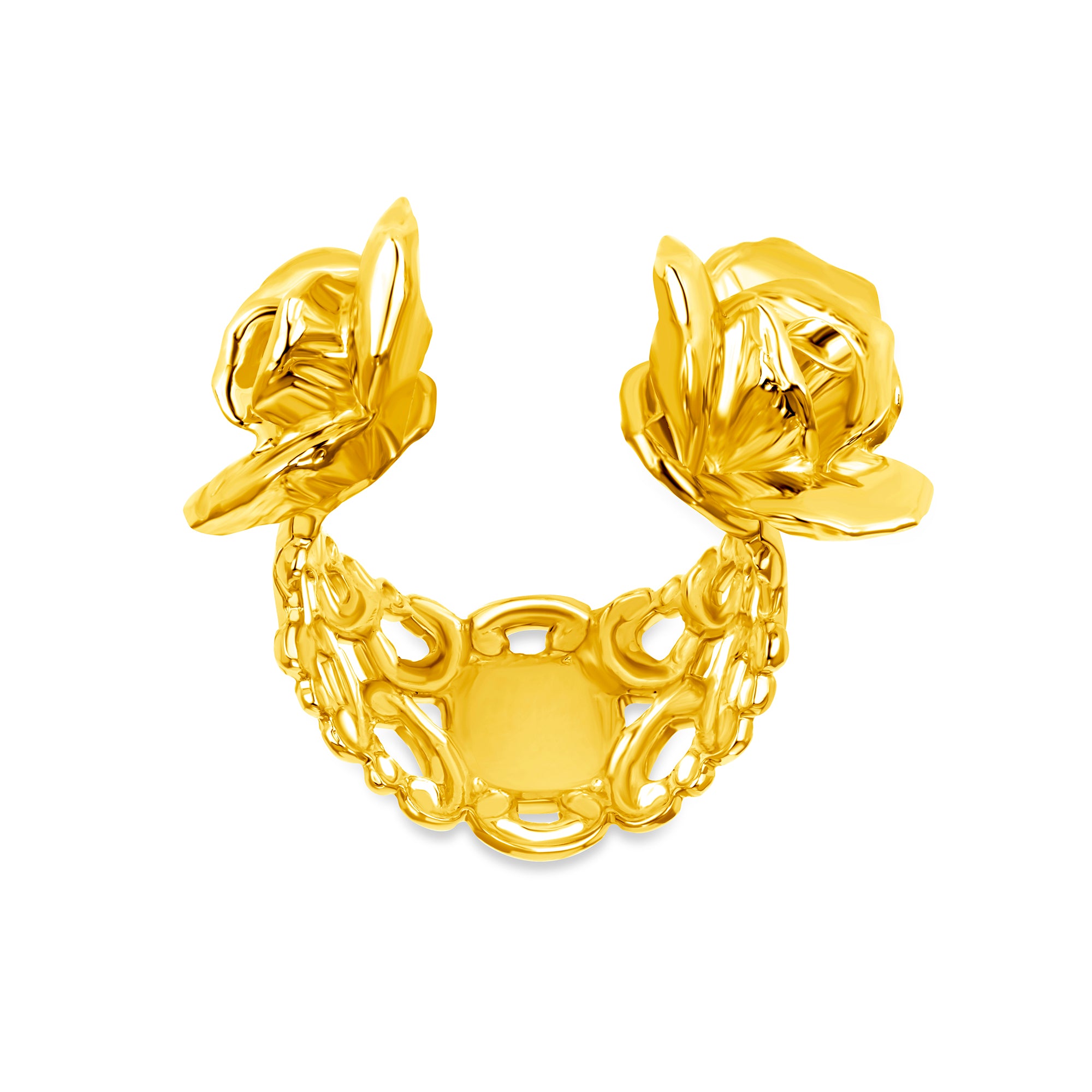 DOUBLE ROSETTE RING