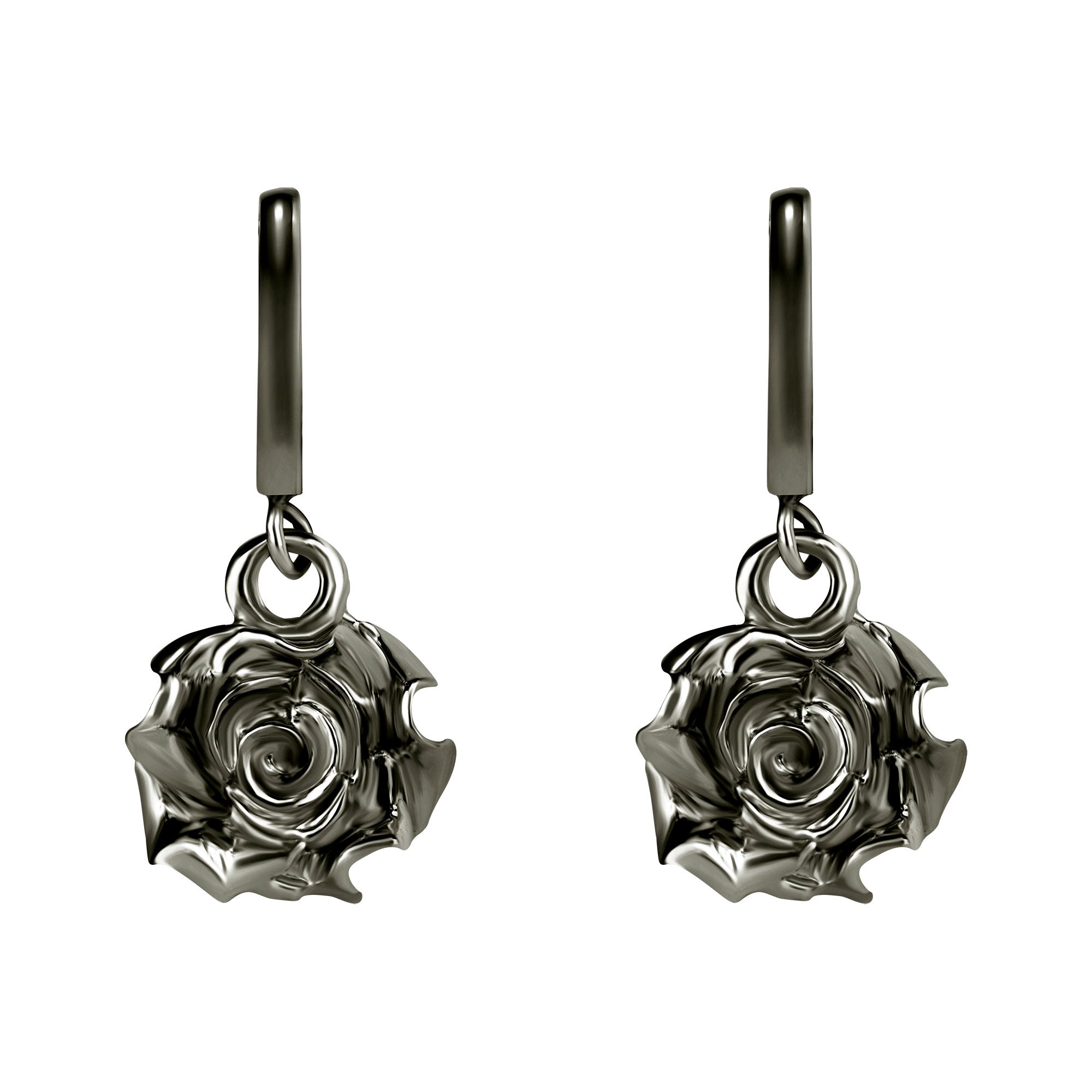 Single Drop Rosette Earrings