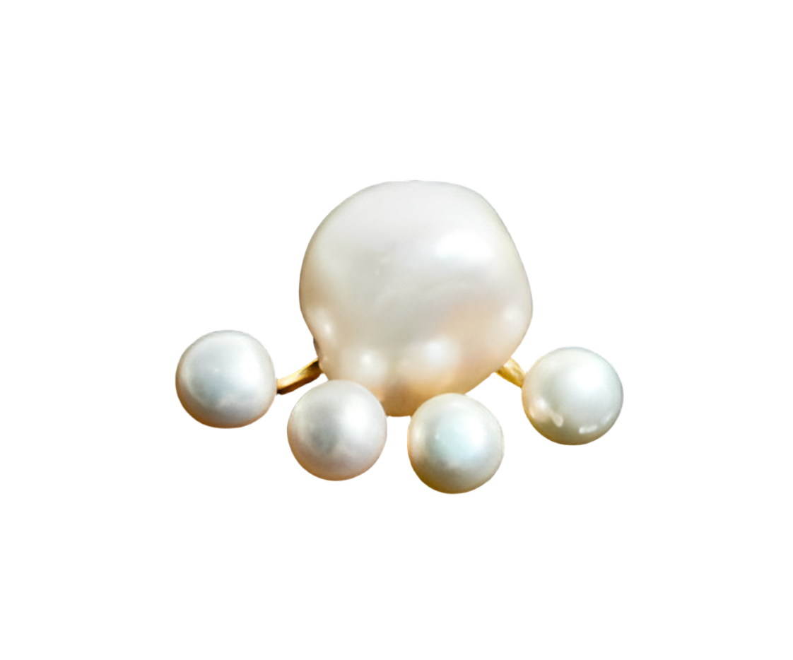 Ear Jacket Pearl Earrings