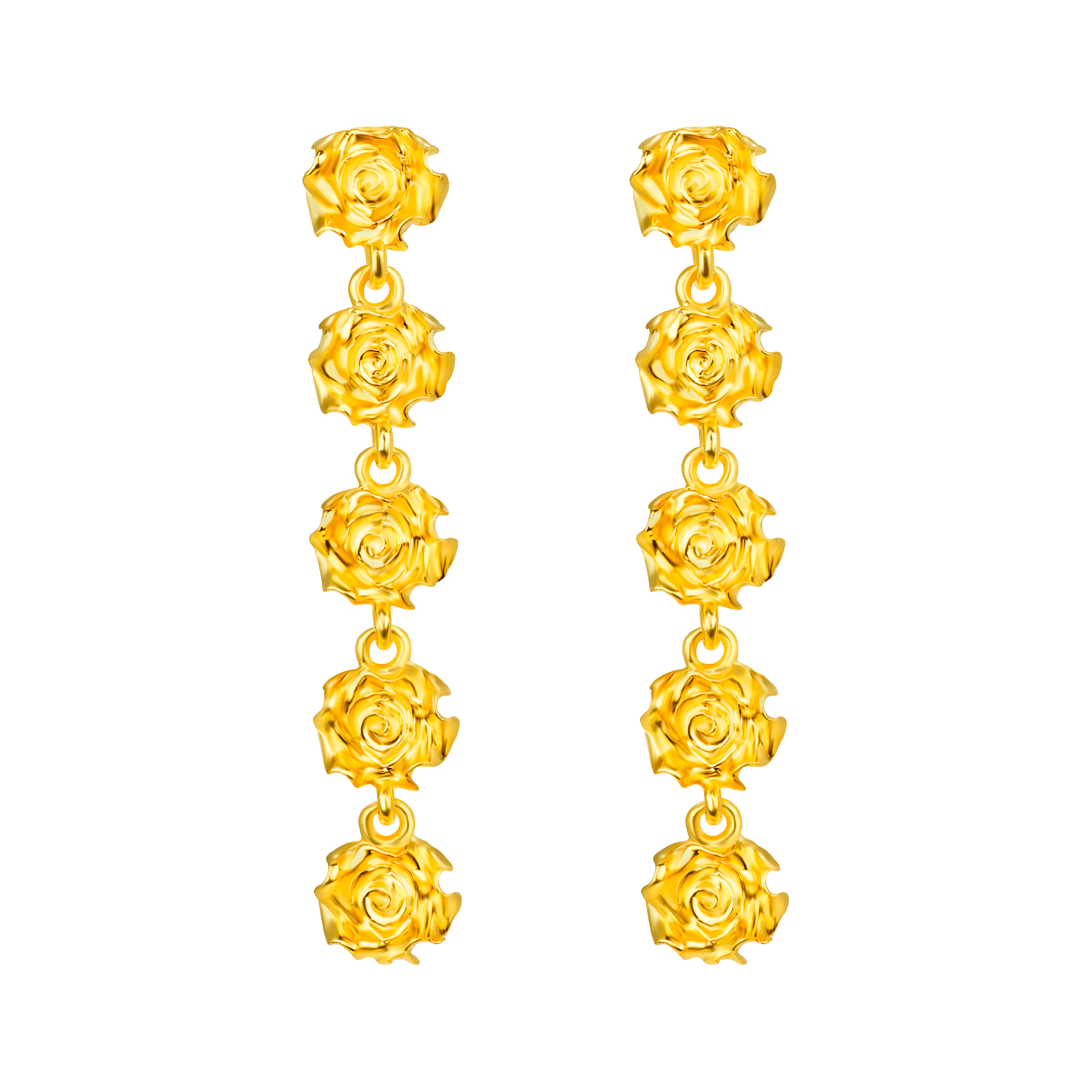 Chandelier Rosette Earrings