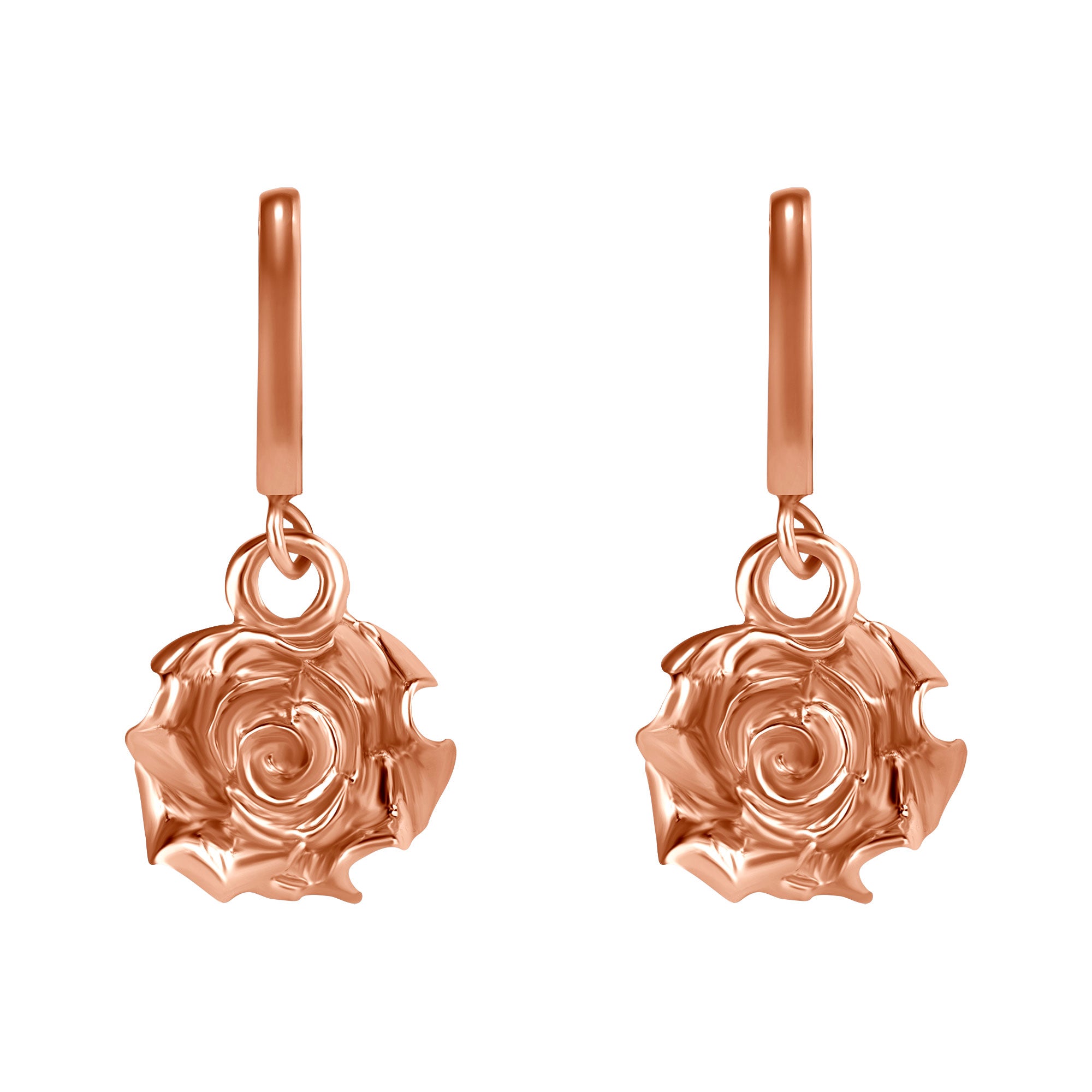 Single Drop Rosette Earrings