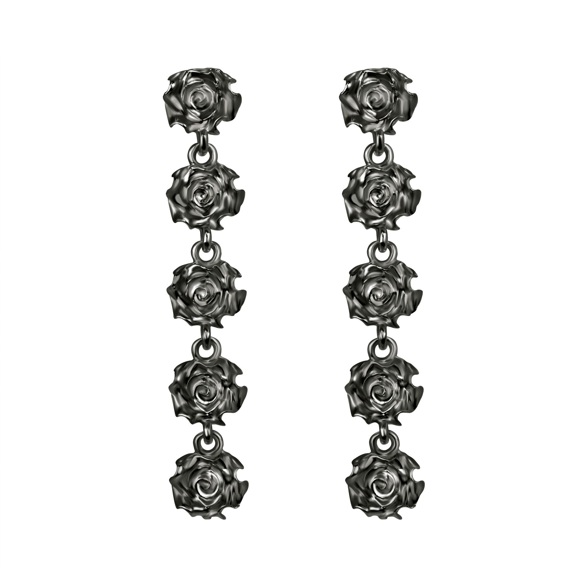 Chandelier Rosette Earrings