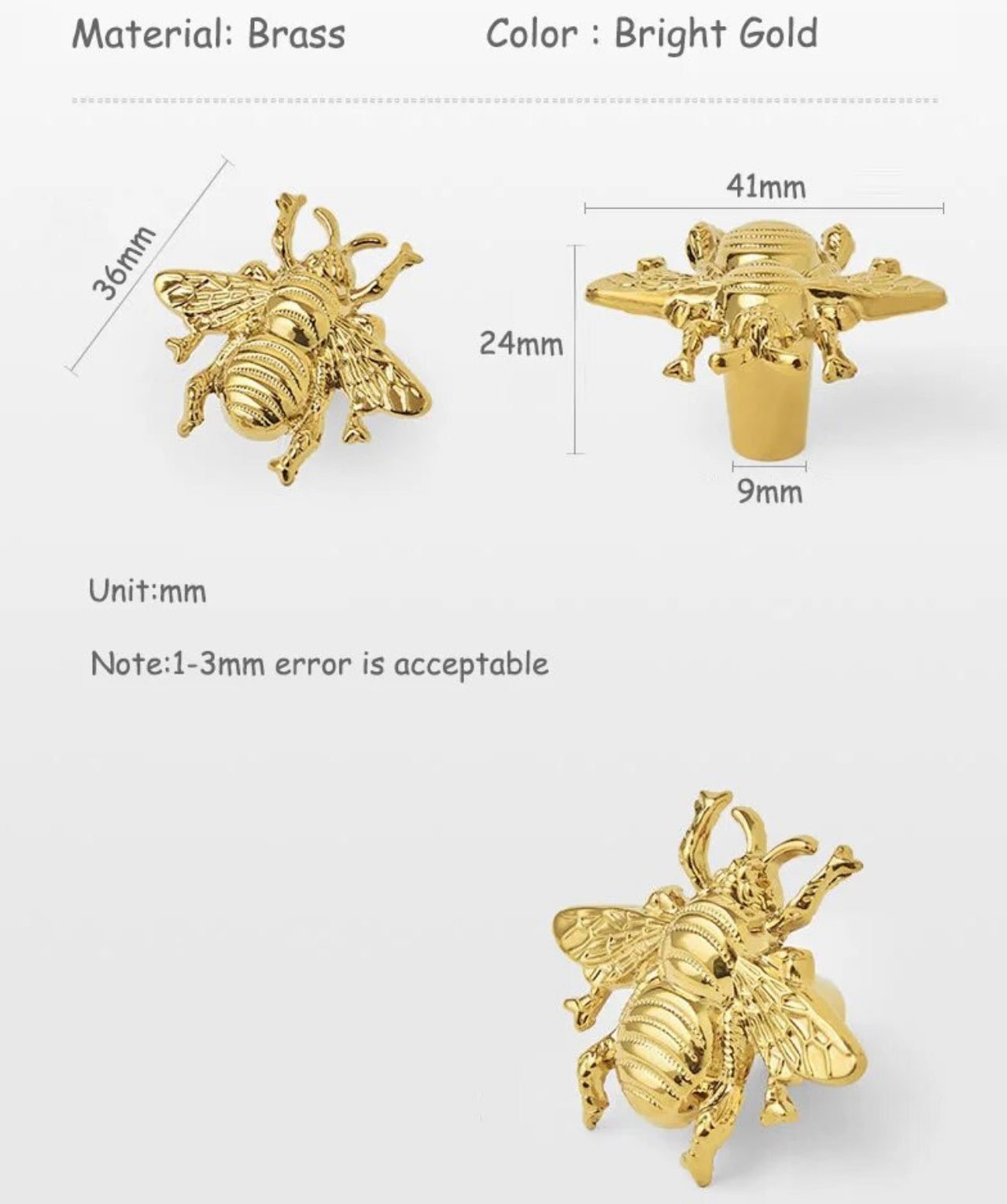 Queen Bee Knob Pull Handle