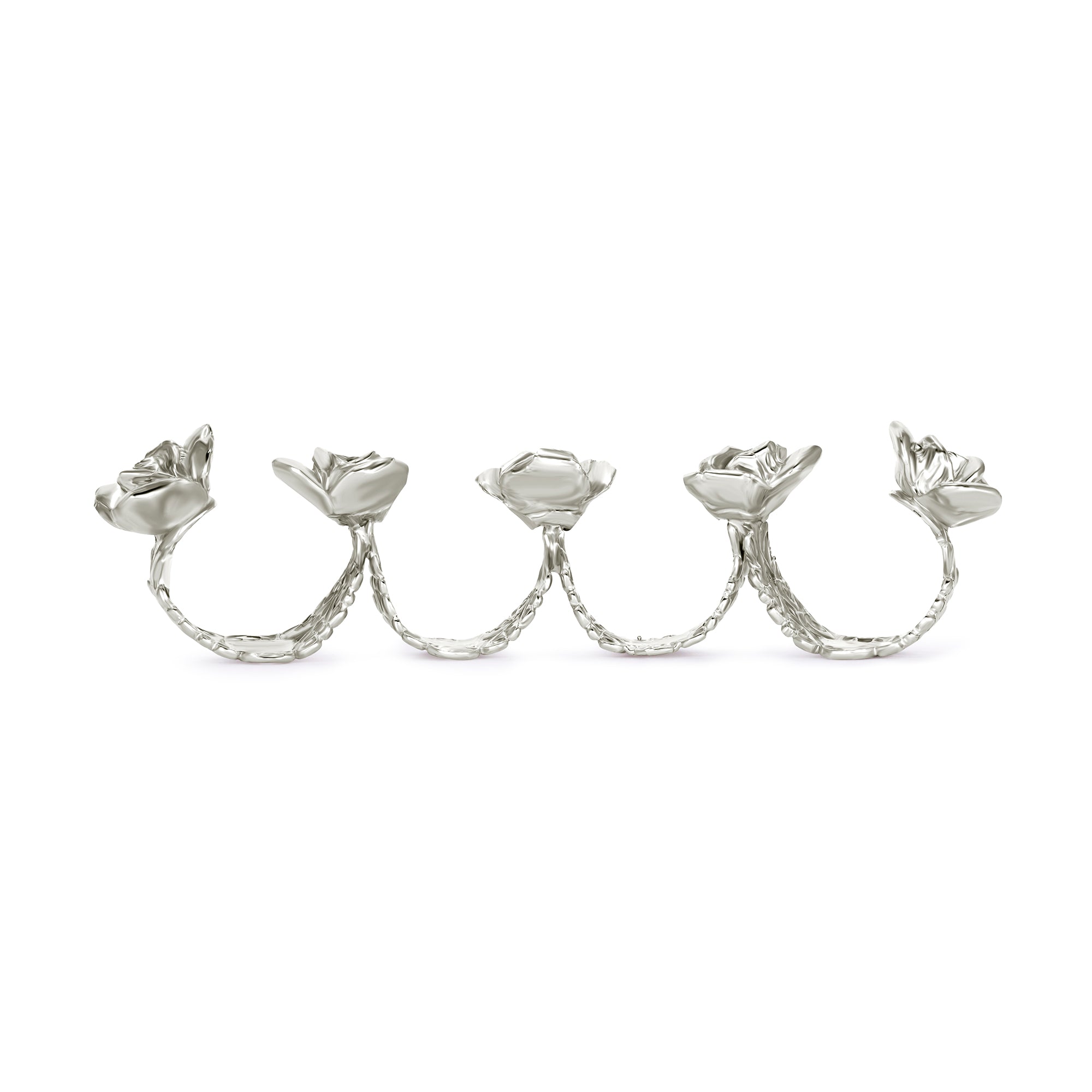 Quad-knuckle rosette RING