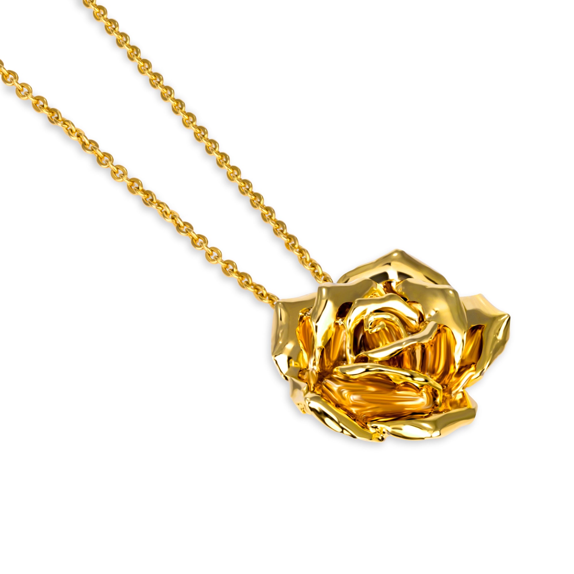 Rosey Slider Rose Pendant Necklace