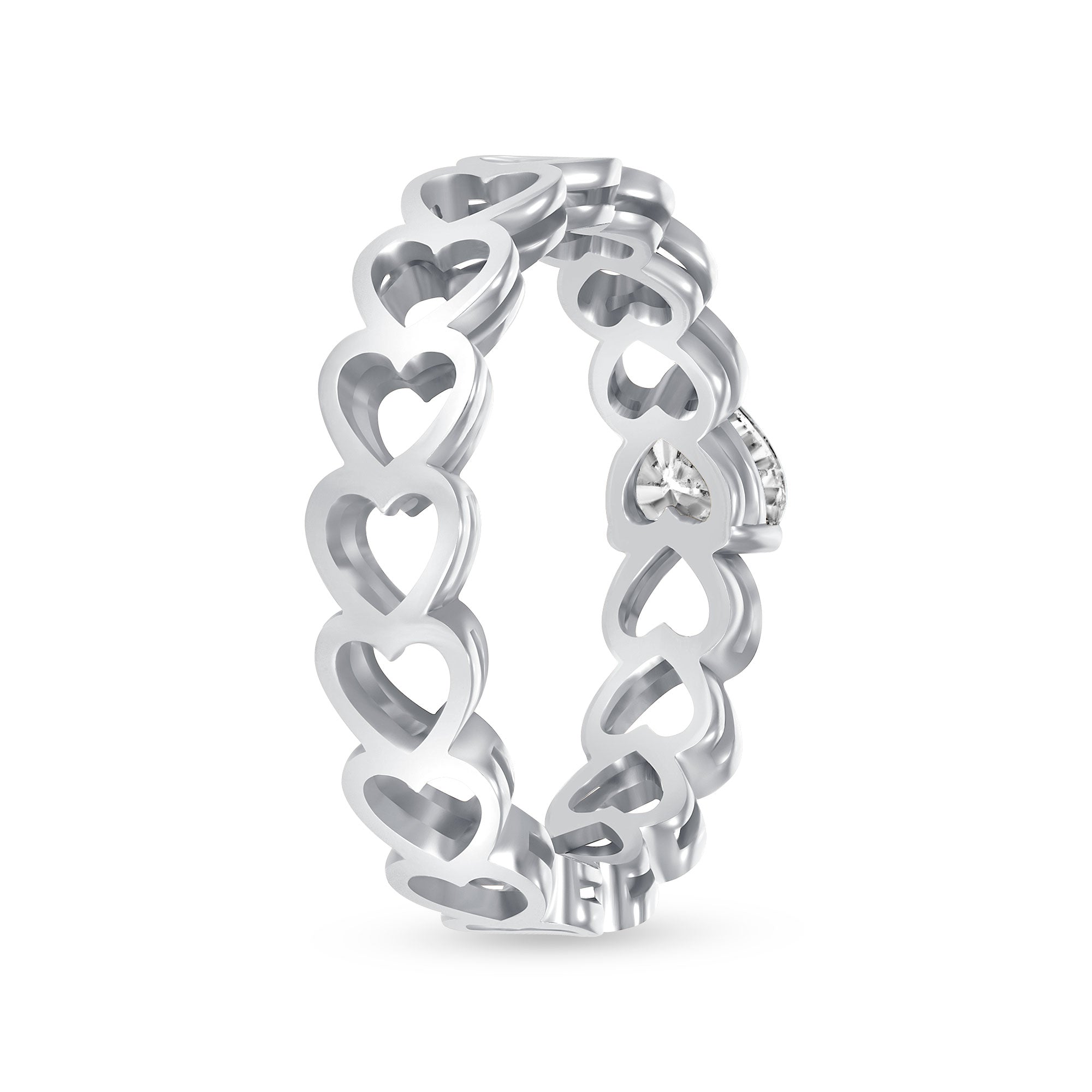 14K .5 carat Diamond heart solitaire ring
