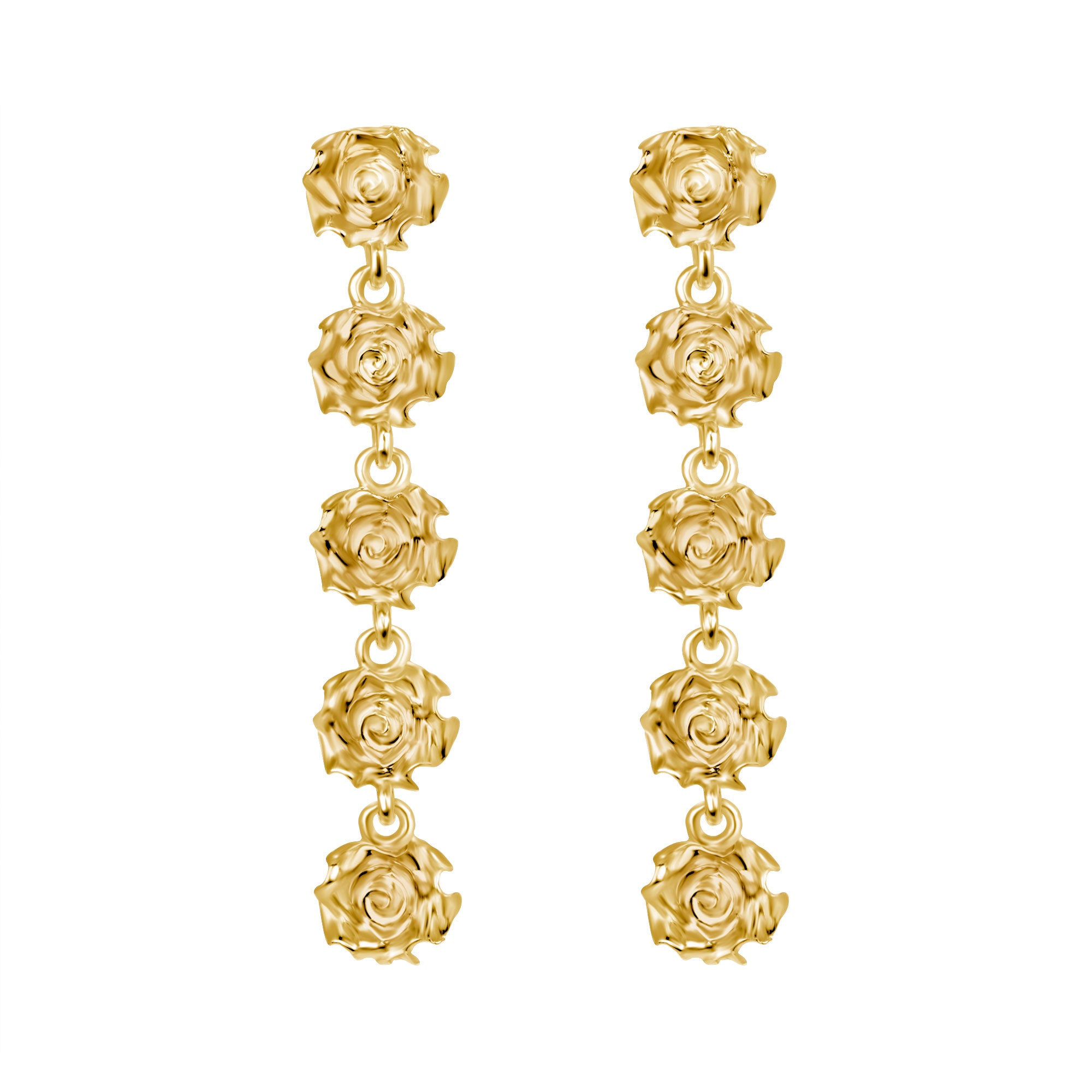 Chandelier Rosette Earrings