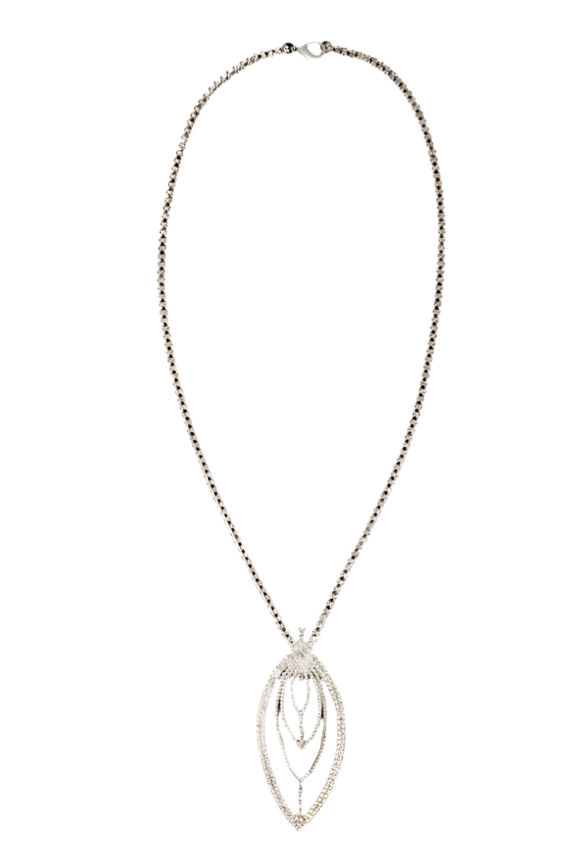 Crystal Art Deco Teardrop Necklace