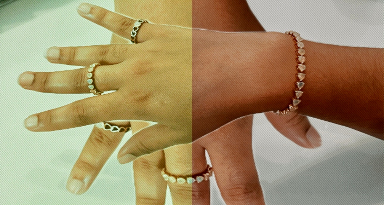 Solitaire White Opal 14K Ring