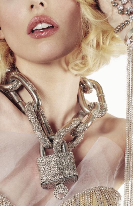 Oversized lock necklace Mordekai 