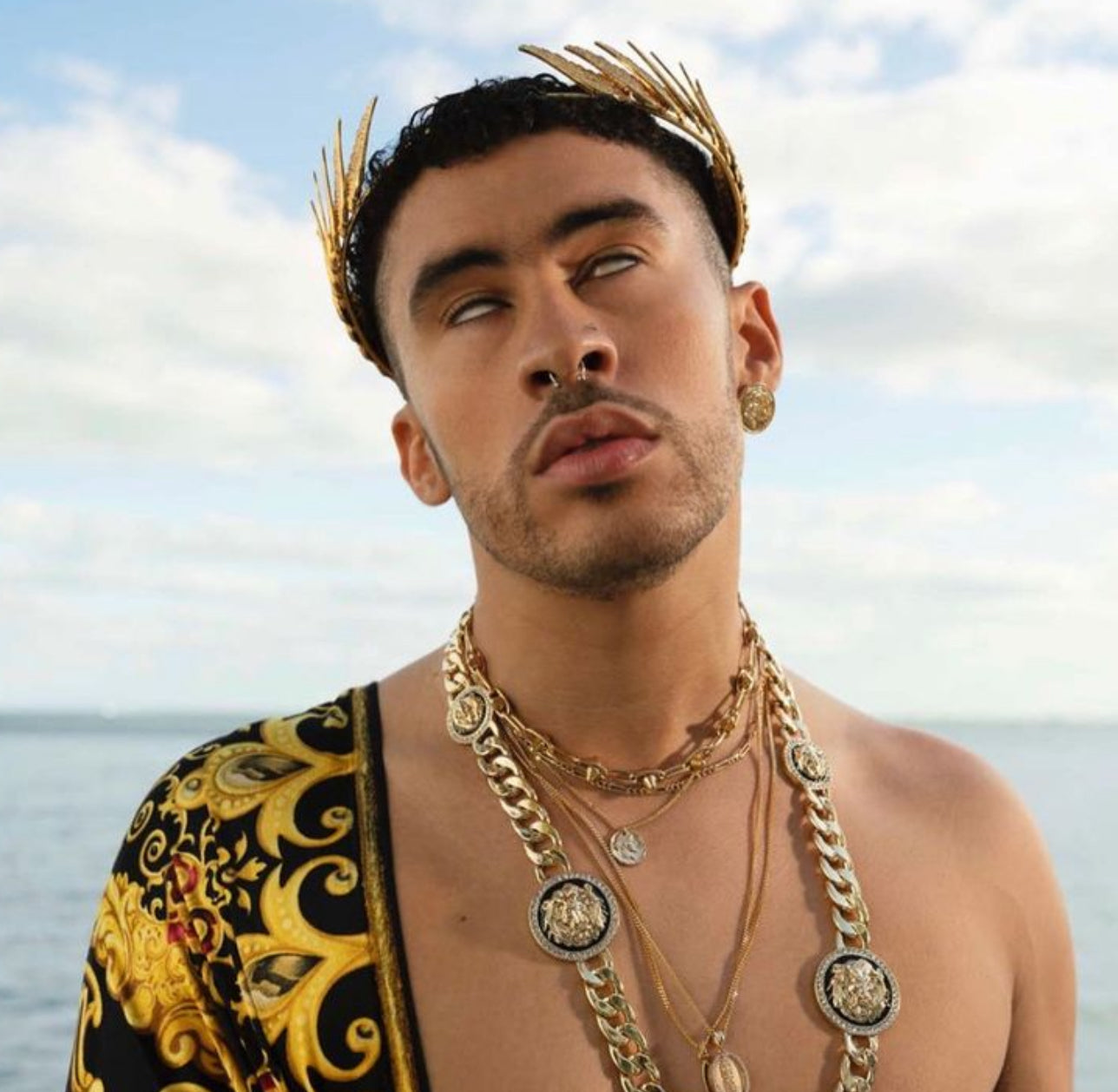 BadBunny worn Julius Caesar Headpiece
