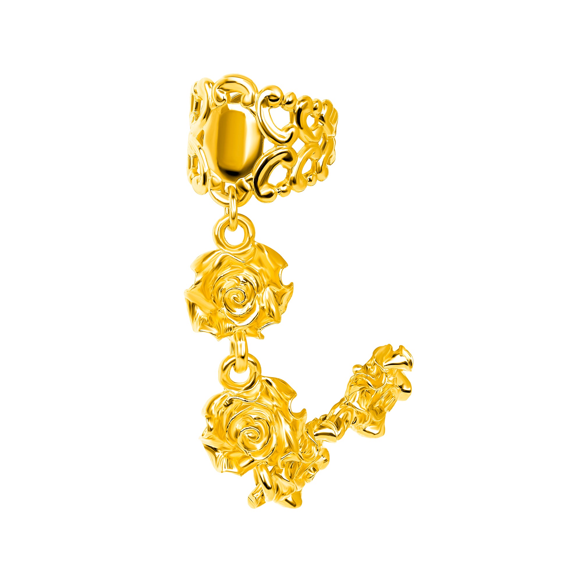 Rosette Ring Earcuff