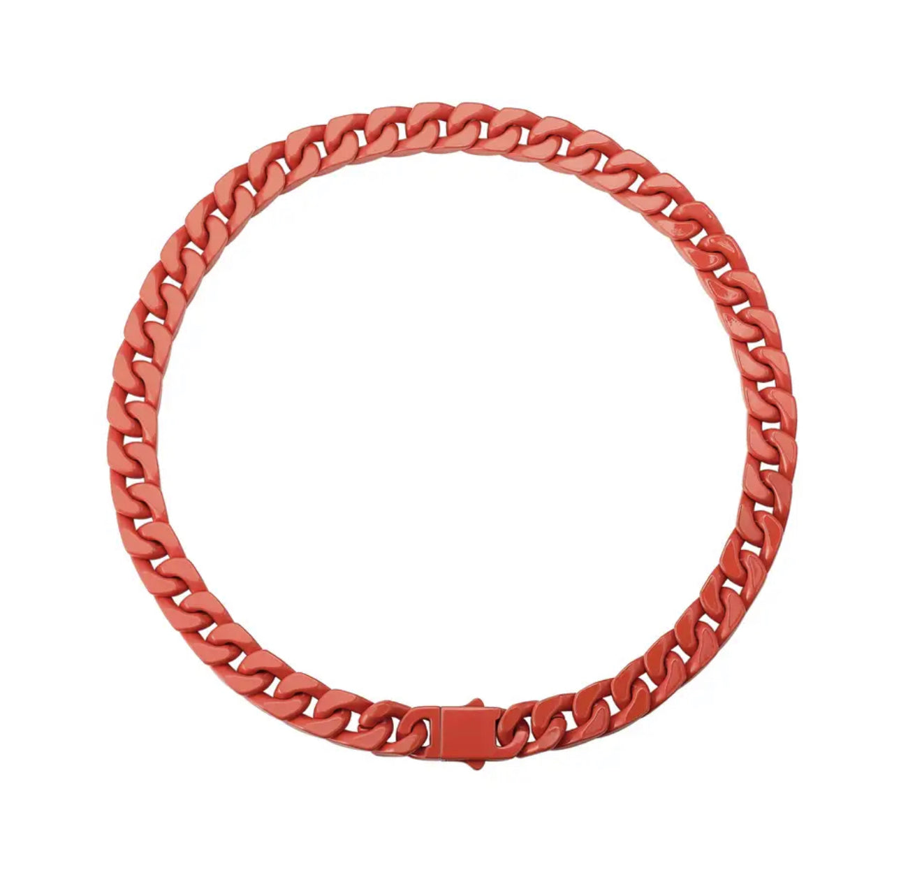 Color Cuban Chain Necklace