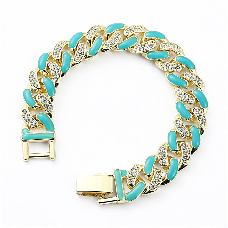 Gold Cuban Glow in the Dark Bracelet