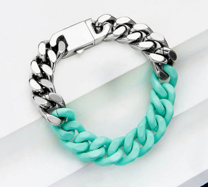 BiColor Cuban Bracelet