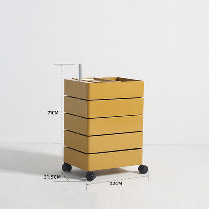 Multi-functional rotating storage cabinet