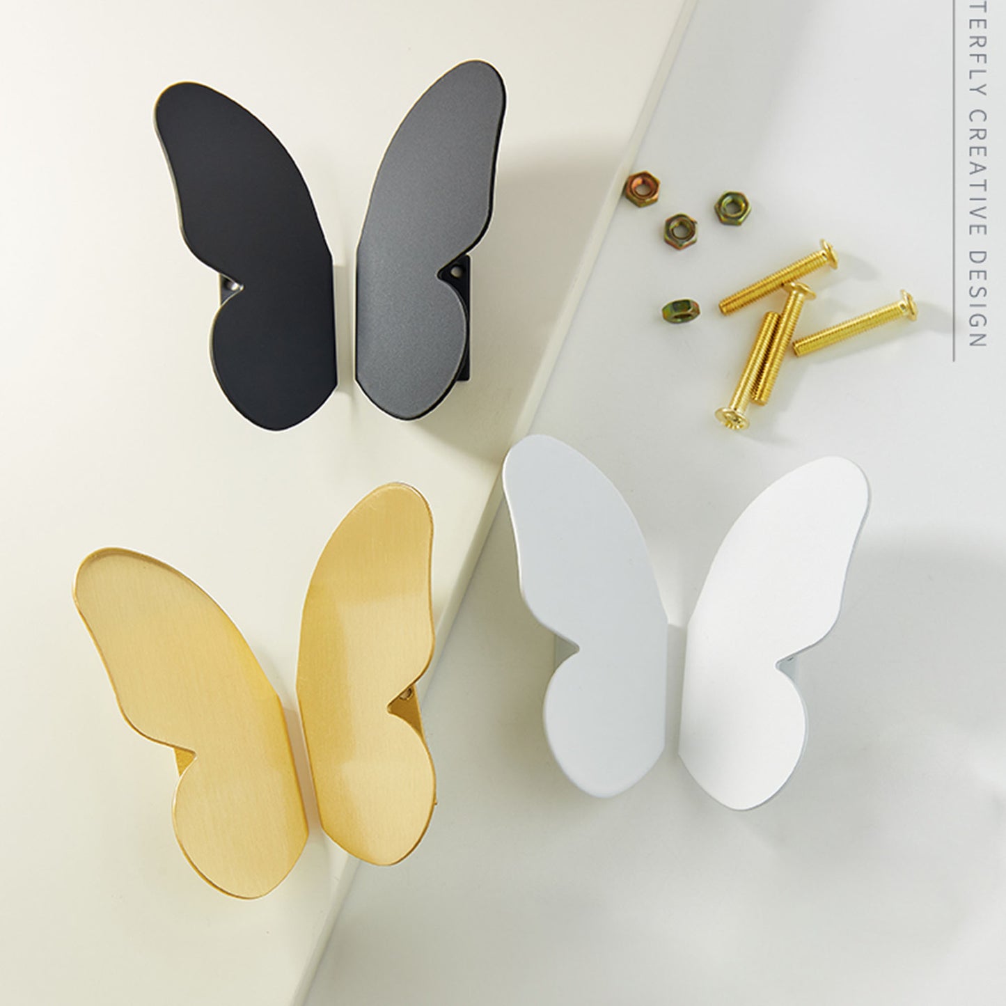Modern Butterfly Wings Handles Pulls Knobs