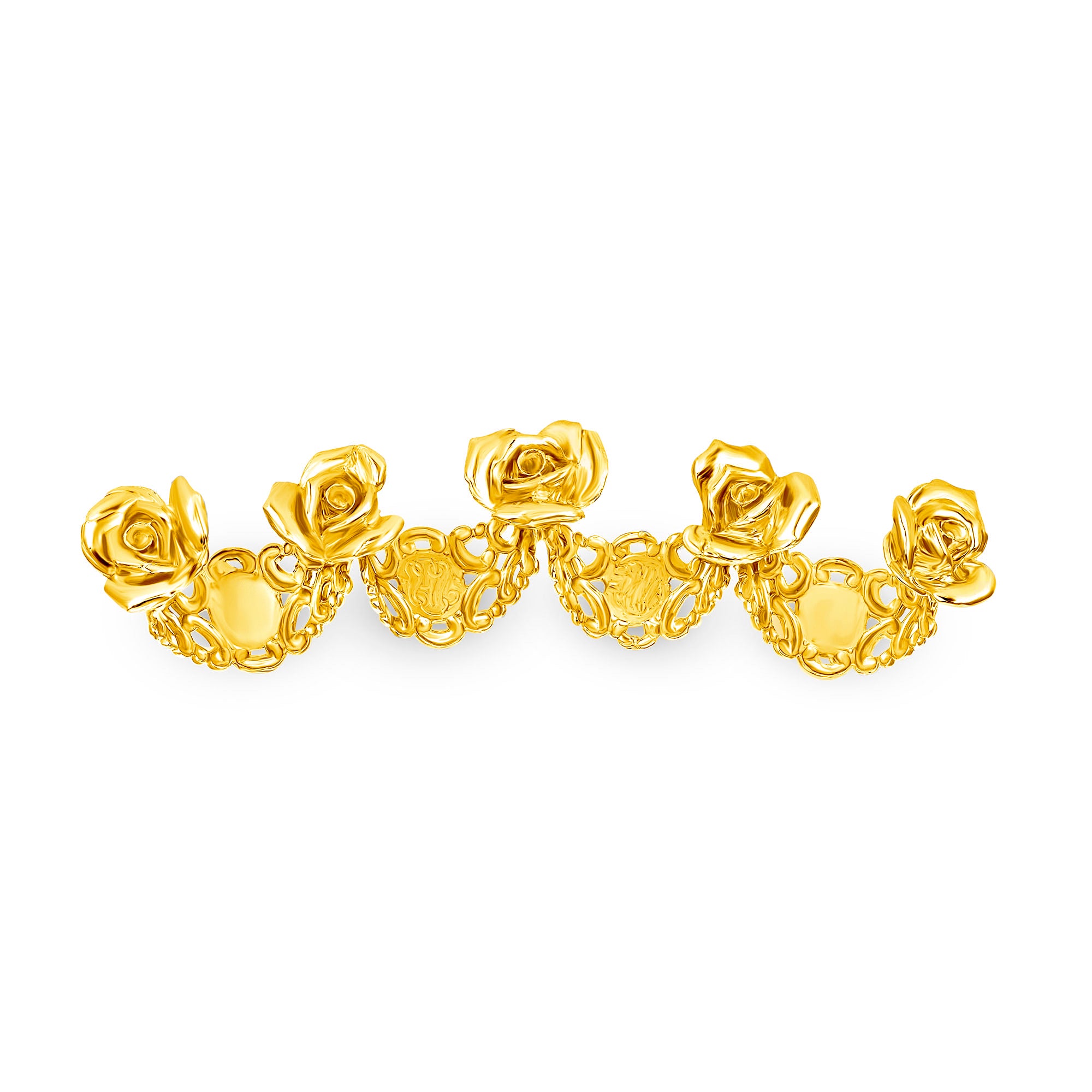 Quad-knuckle rosette RING