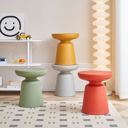 Pastel Color Stool Side Table
