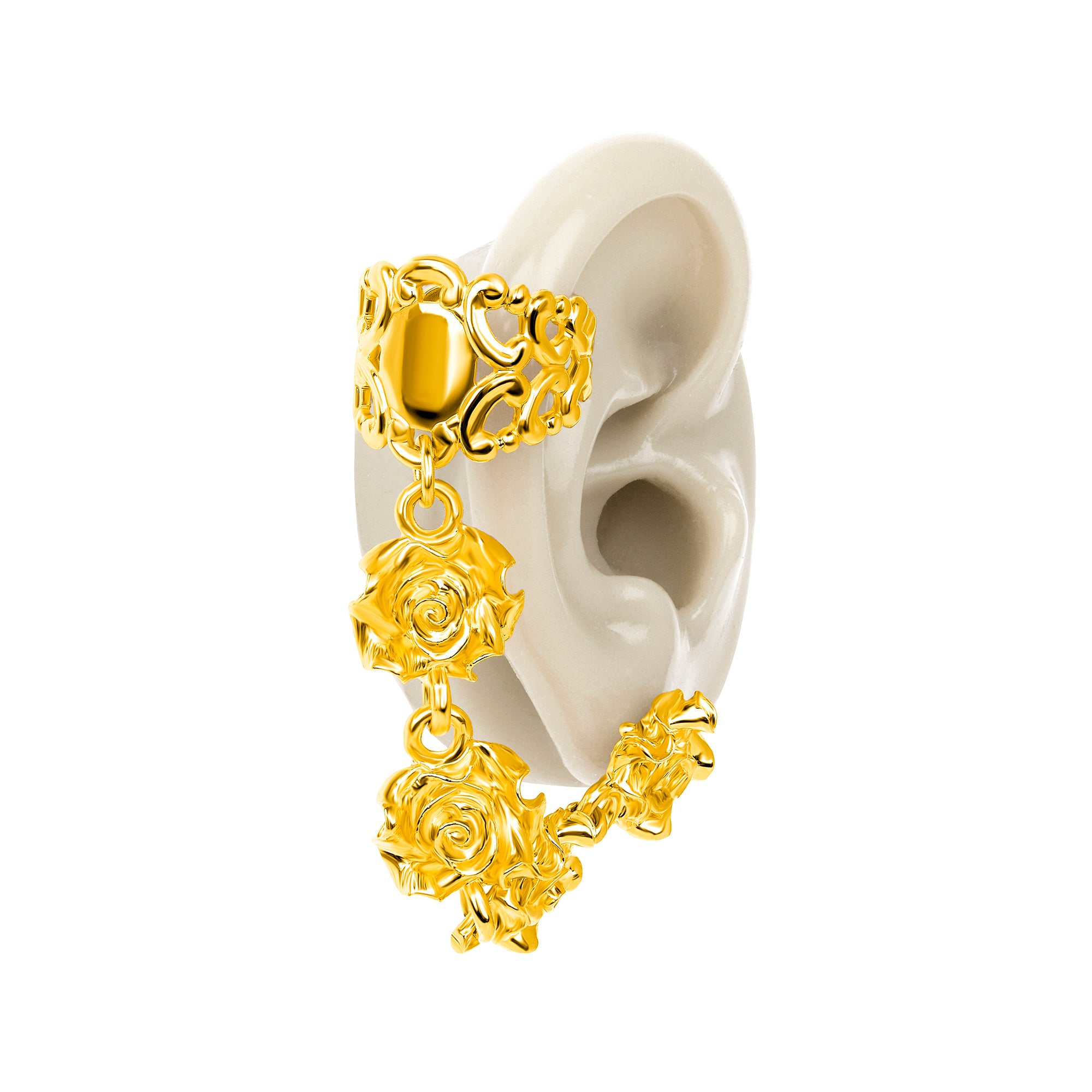 Rosette Ring Earcuff