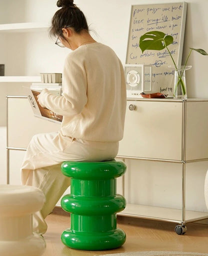 Layered Stack Stool Side Table