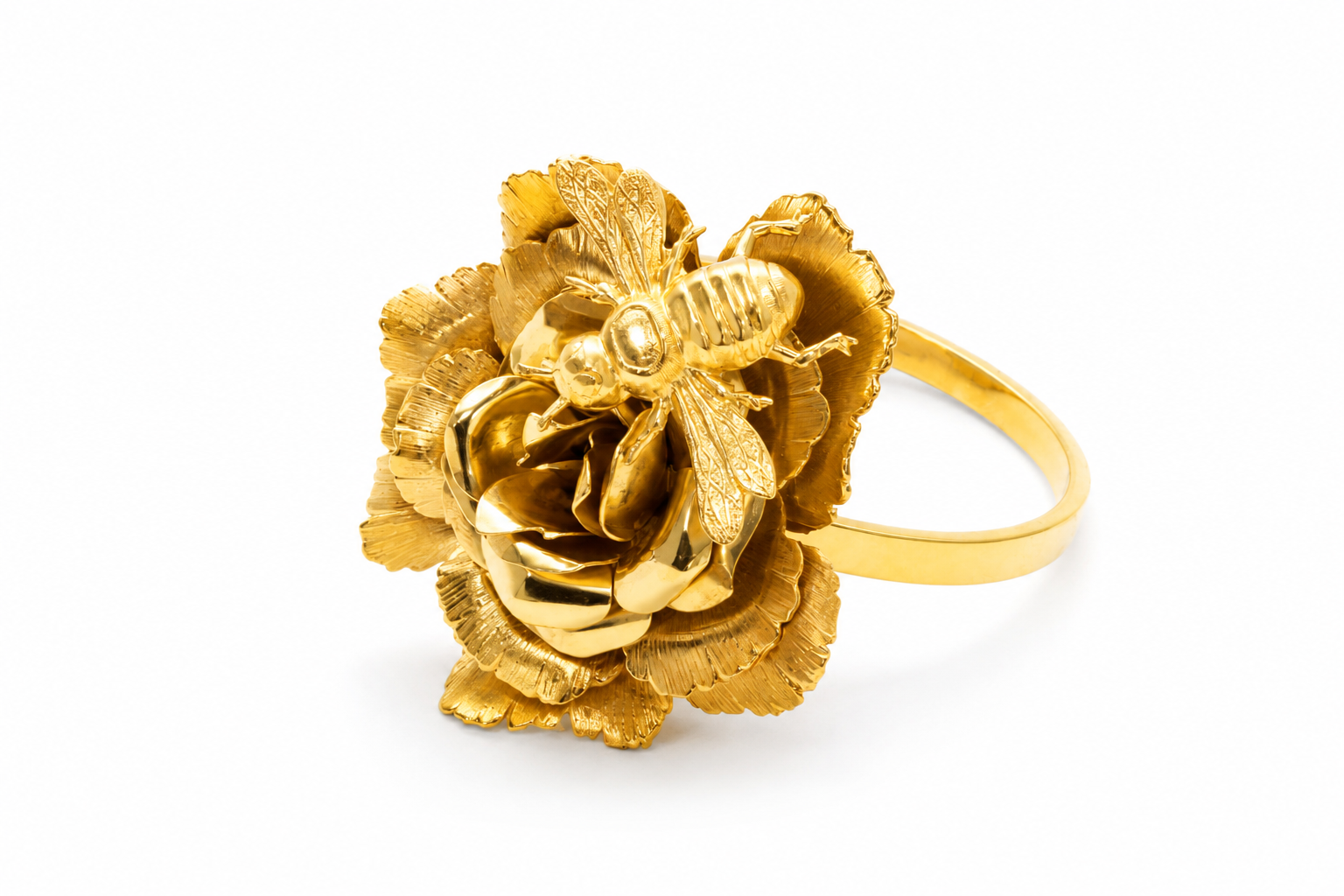 Rose Bee Cuff Bracelet