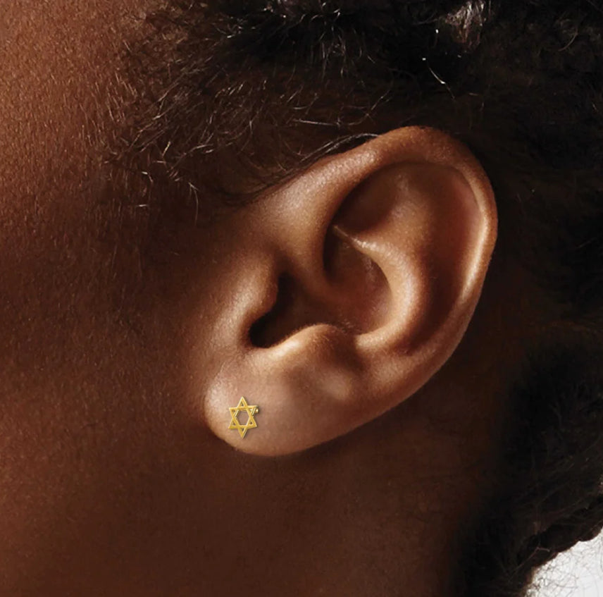 Star of David 14K Studs