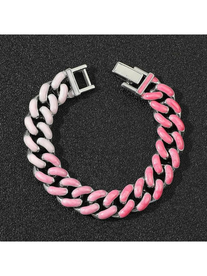 Pink Ombré Enamel bracelet