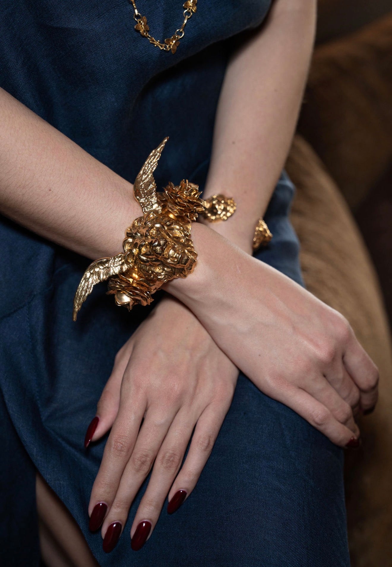 Winged Lion Cuff Bracelet