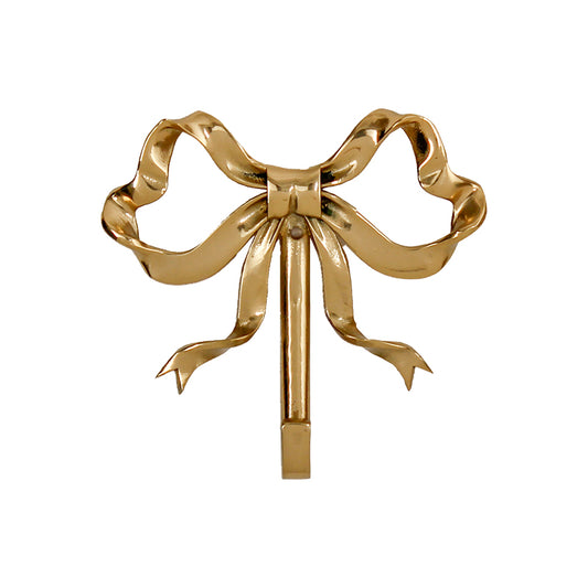 Solid Brass Bow Shape Wall Hook