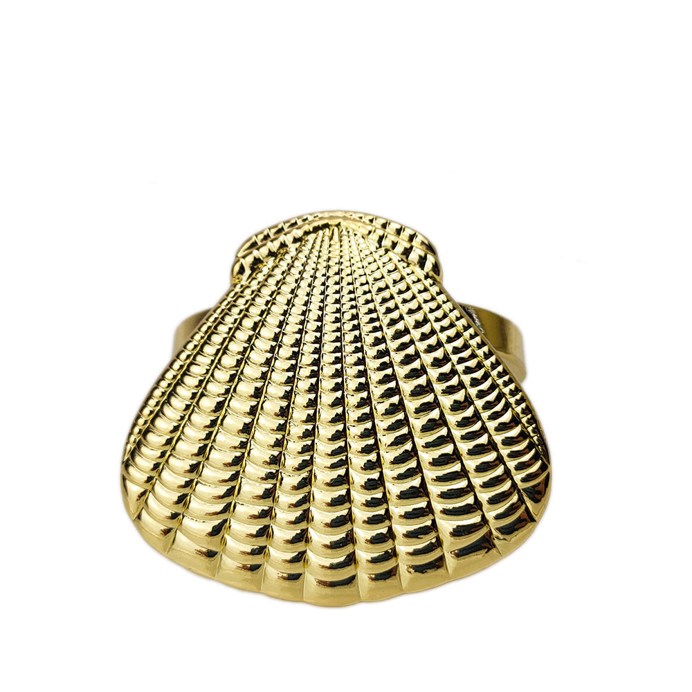 Gold Crustacean Napkin Ring Set