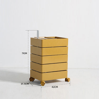 Multi-functional rotating storage cabinet