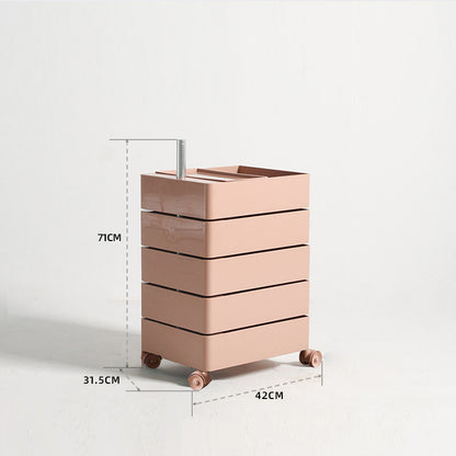 Multi-functional rotating storage cabinet