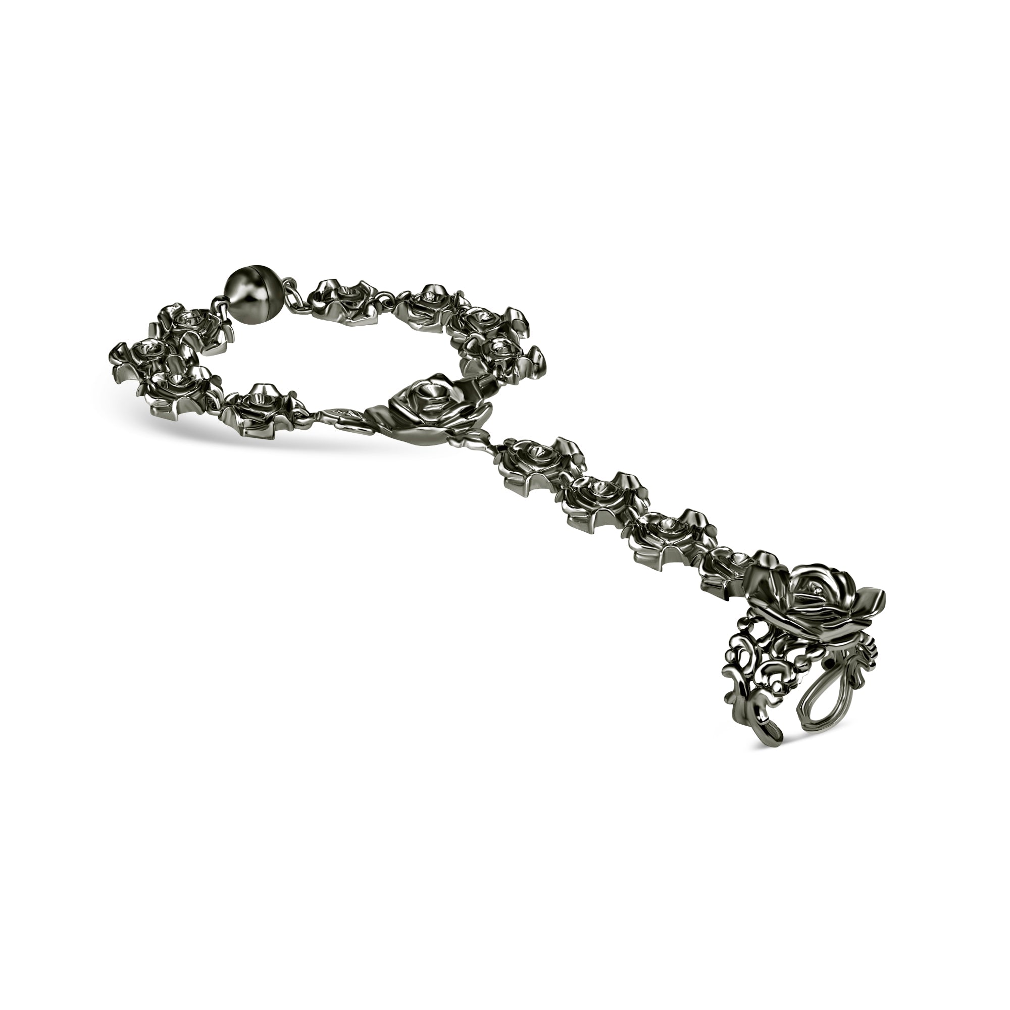 Rosette Rosey Bracelet Ring - Mordekai