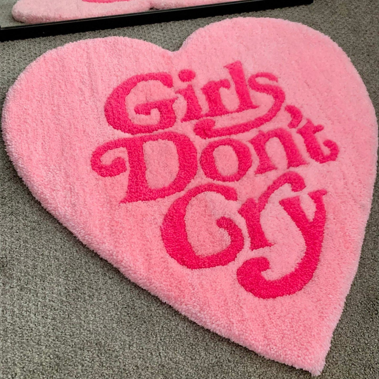 Girls Don’t Cry Heart Rug