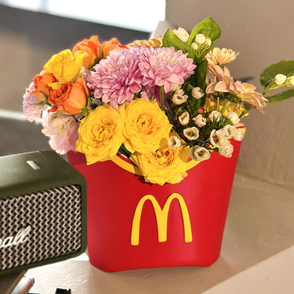 French Fries Box Vase Objet