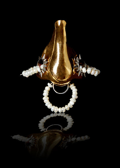 Pearl Nose Stretcher Pendant