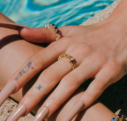 Morganite heart ring