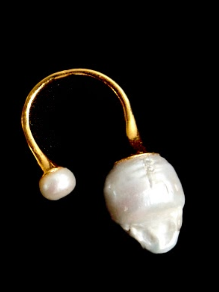 Baroque Double Pearl Ring