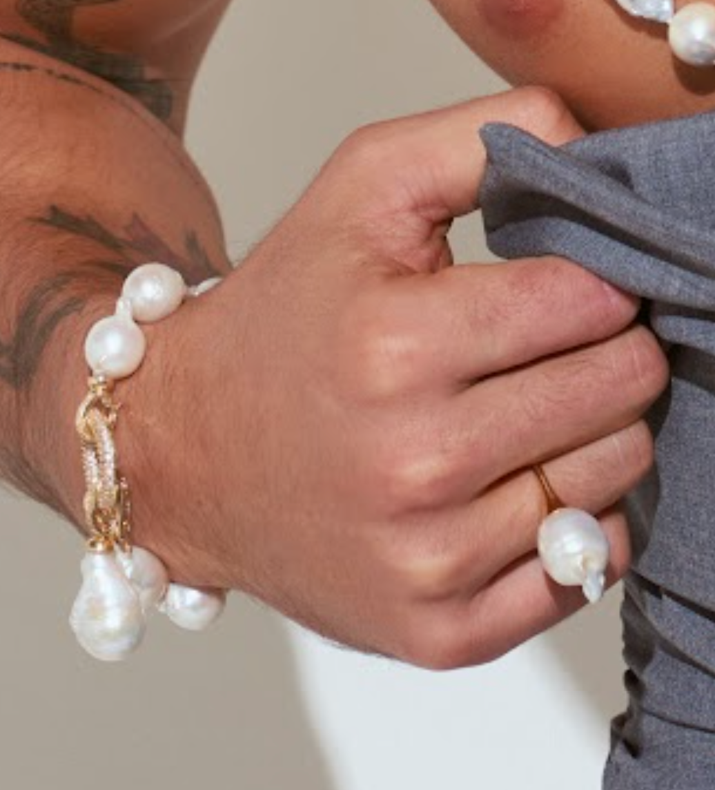 Baroque Double Pearl Ring