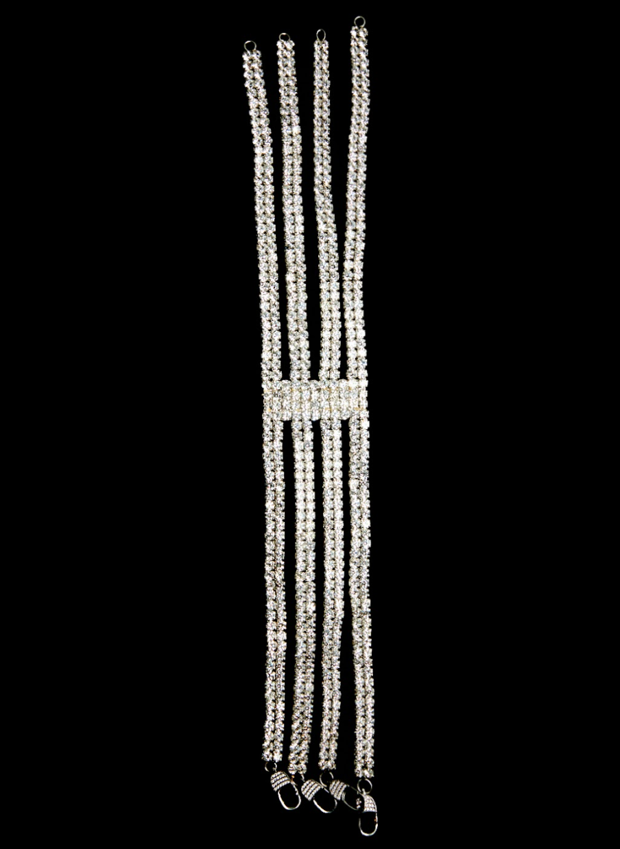 Crystal 4 Row Choker 