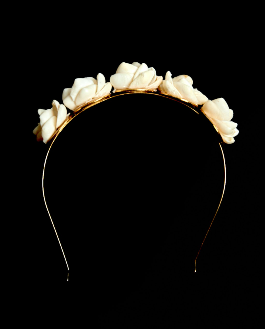 Shell Rose Headband & Ring “sample”