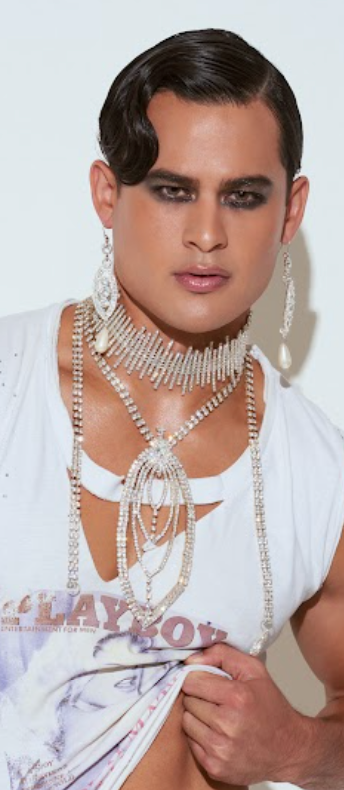 Crystal Art Deco Teardrop Necklace 