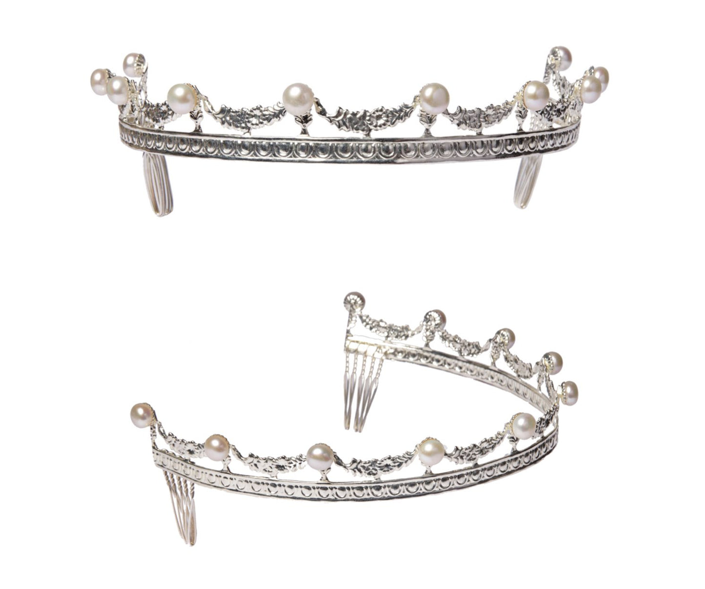 Baroque Pearl Tiara headpiece Mordekai 