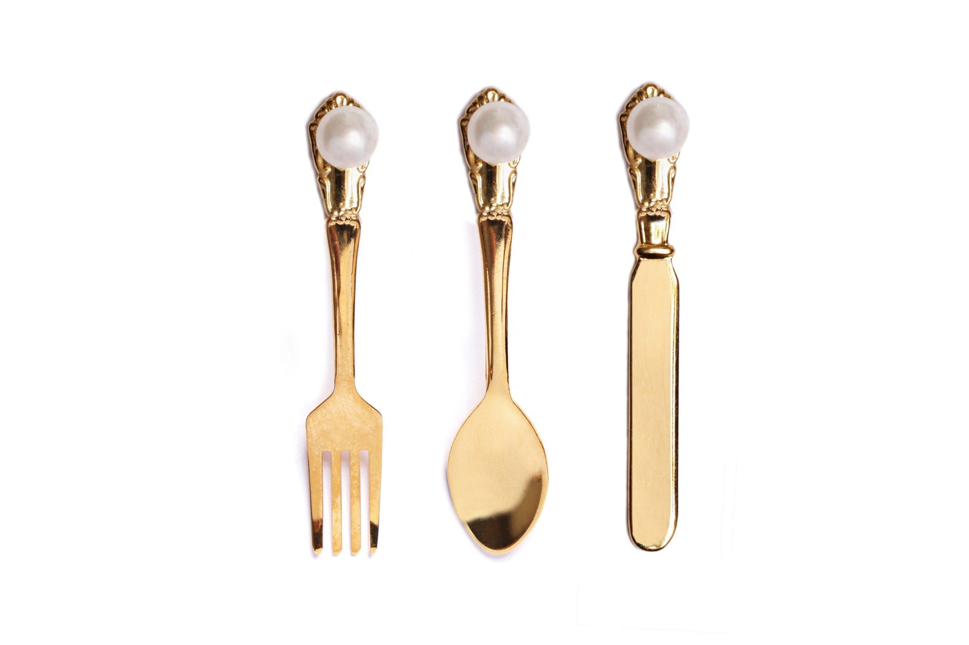 cutlery pearl earrings earrings Mordekai 