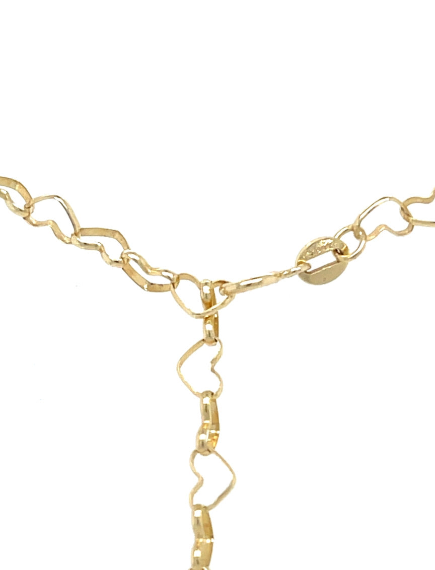 Interlocking Hearts chain necklace