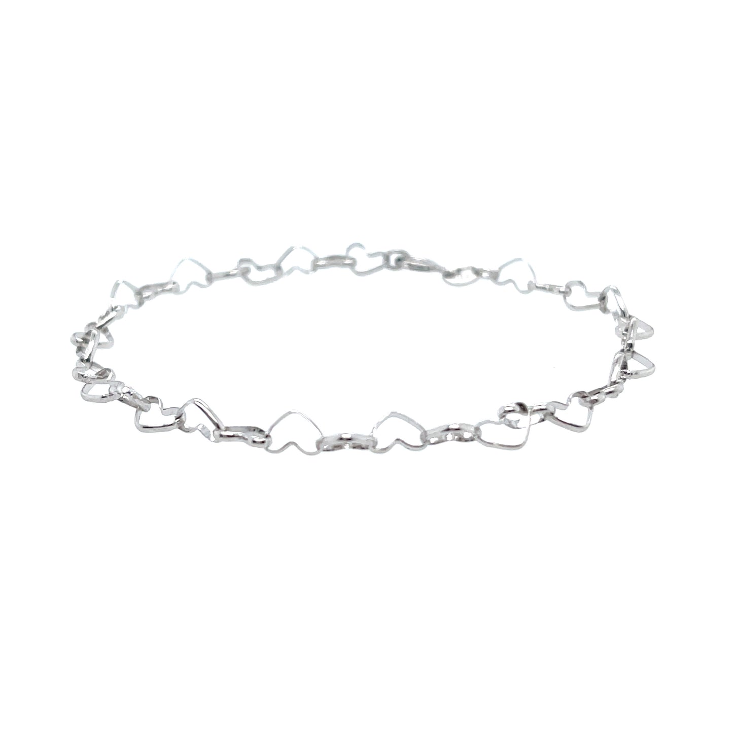 Interlocking Hearts chain bracelet