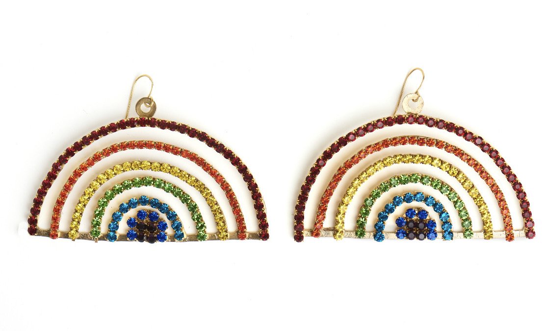 Oversized rainbow earrings earrings Mordekai 