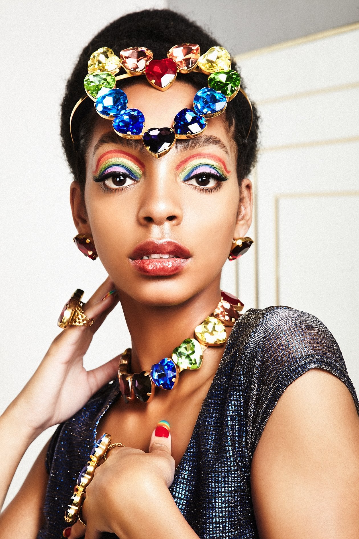 RAINBOW HEART CHOKER Neckpieces Mordekai 