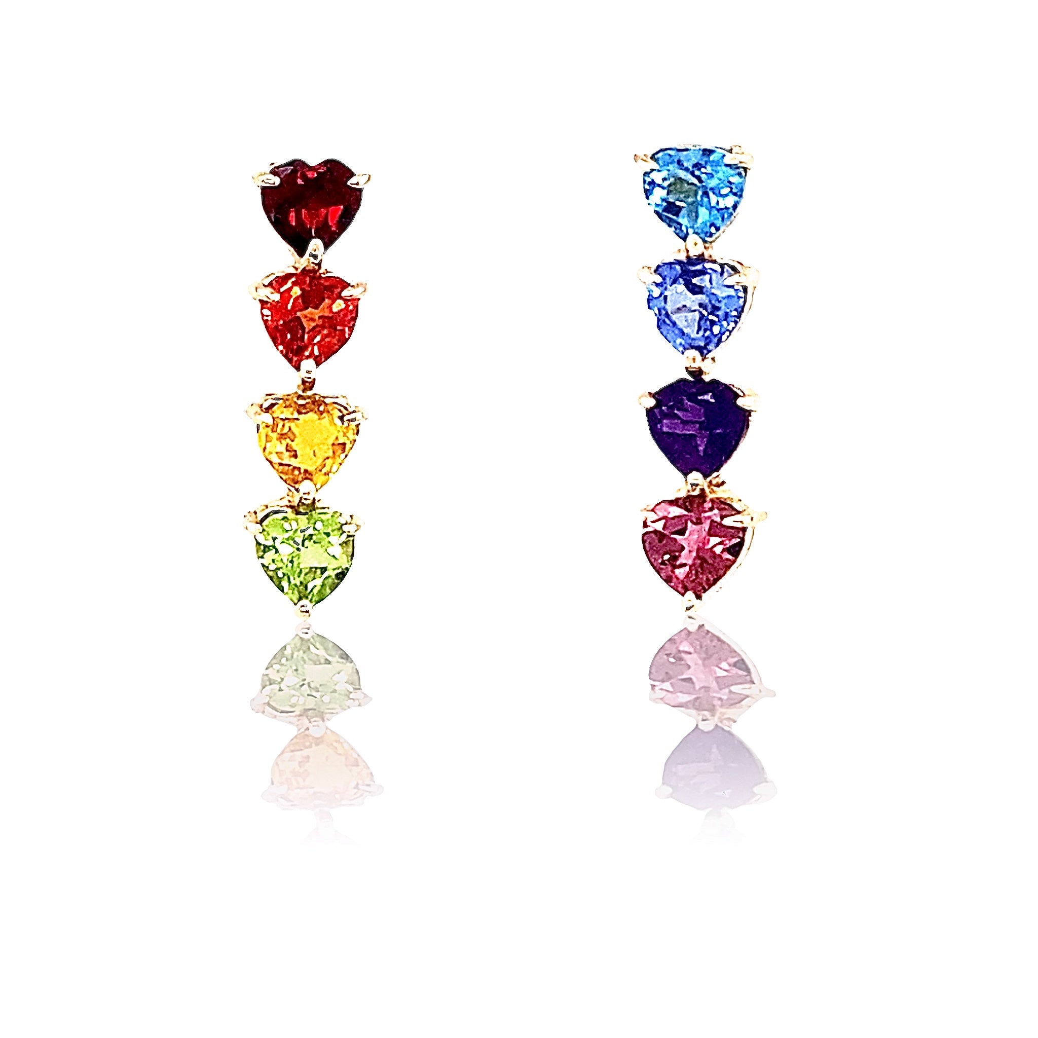 Rainbow heart ear climbers - Mordekai